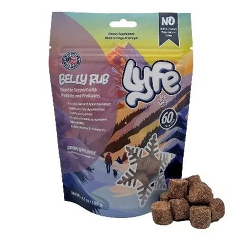 6.3oz OC Raw Lyfe Cold Press Chew Belly Rub - Treats